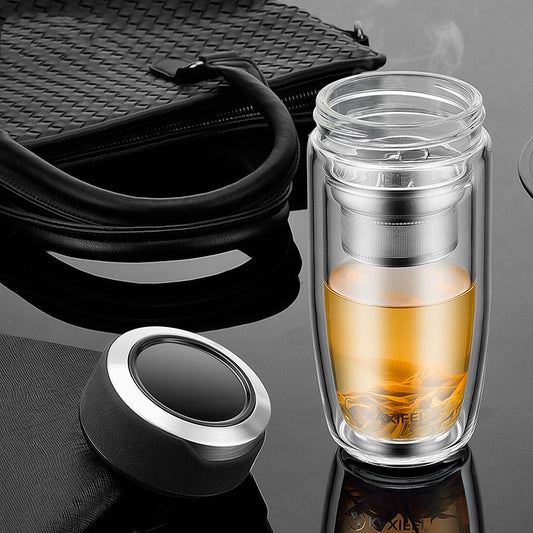 Double Glass Car Portable Cup
