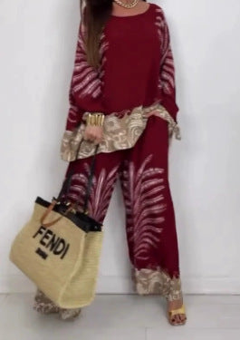 Turkey Hot-selling Floral-print Leisure Suit