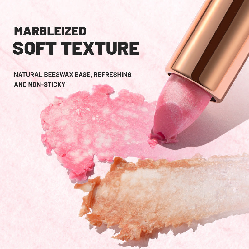 Marble Lip Balm Moisturizing And Nourishing Fade