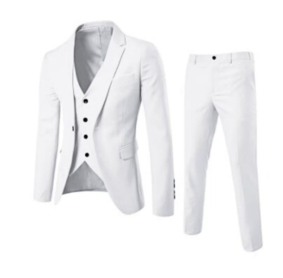 Men's Business Casual Suit Three-piece Suit