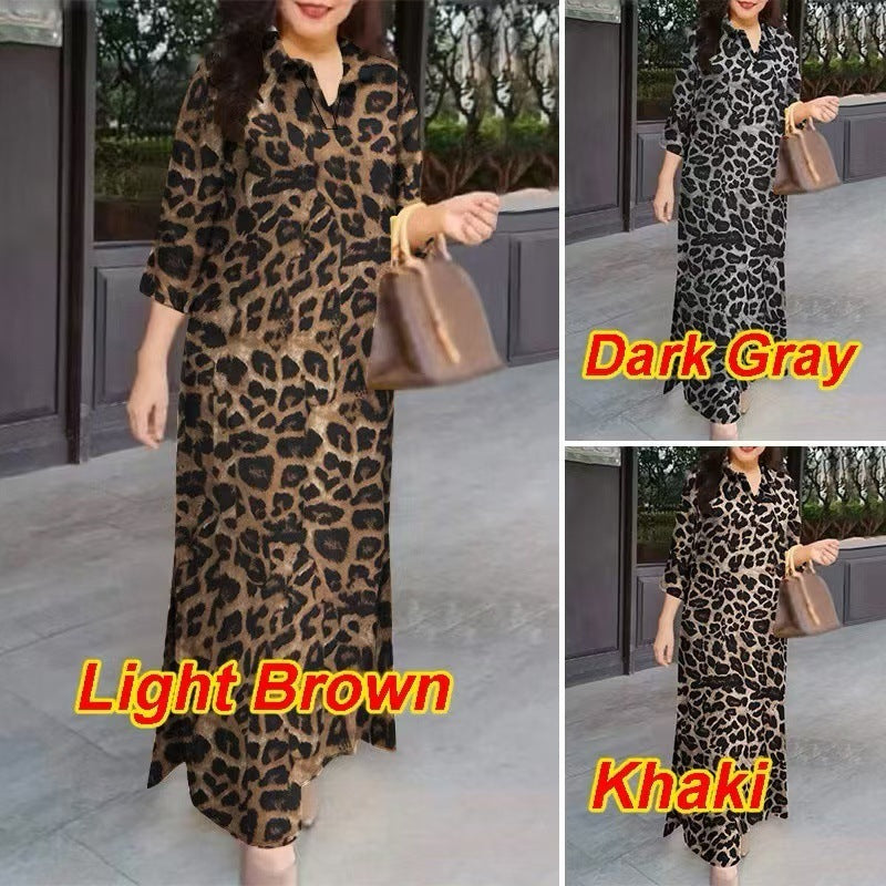 Vintage Print Art Bohemian Loose Oversized Cardigan Dress