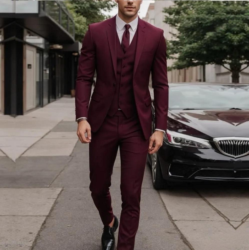 Men's High Sense Temperament Banquet Business Slim Fit Fashion Men's Suit