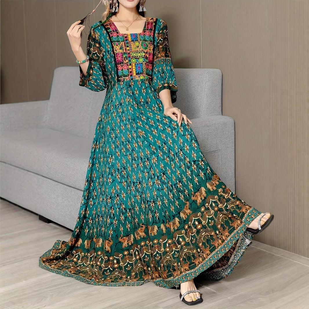 Bohemian Thai National Style Beach Dress
