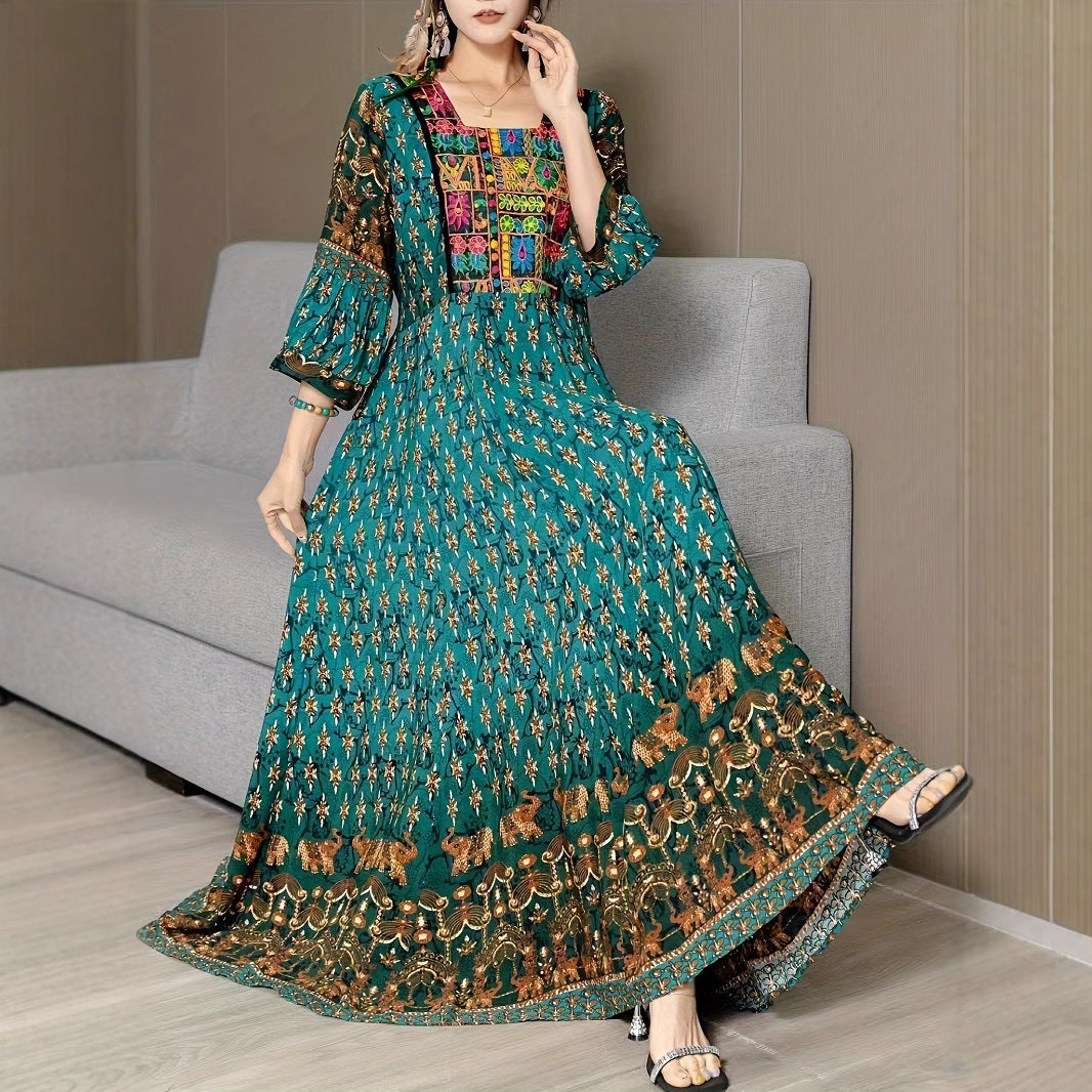 Bohemian Thai National Style Beach Dress