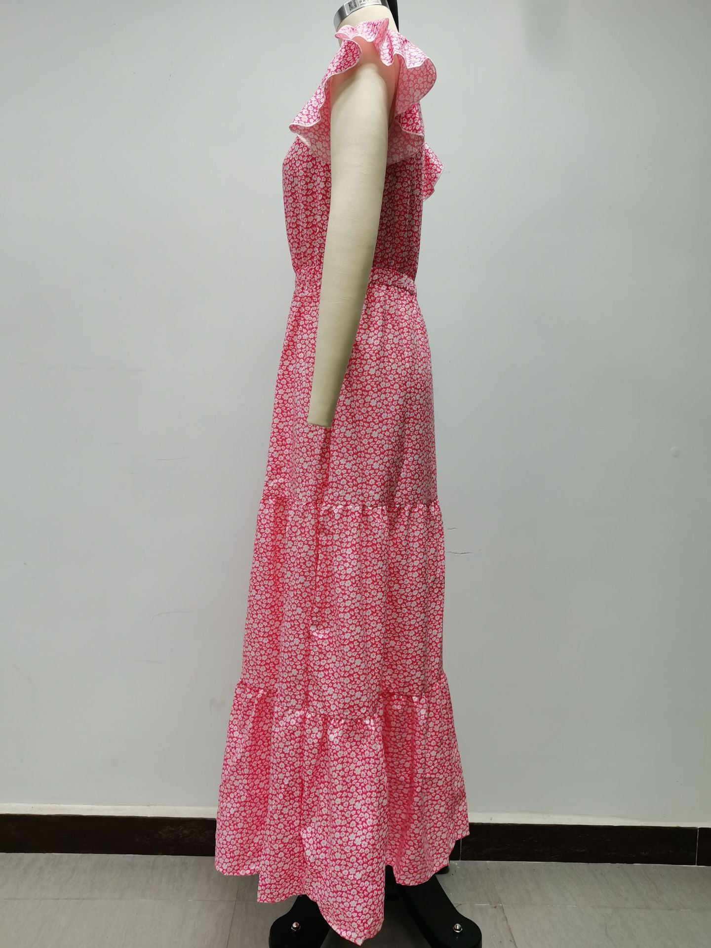 Women's Summer Bohemian V-neck Print Holiday Floral Dress