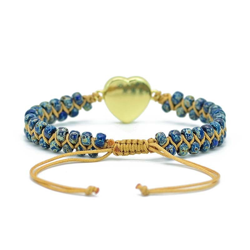Woven Love Blue Opal Friendship Love Bracelet
