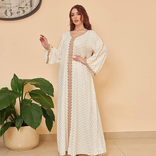 Women's Bronze Muslim Dubai Robe