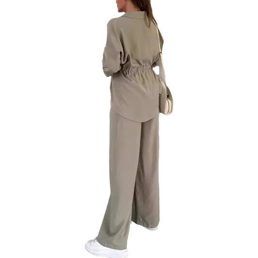 Women's Autumn Fashion Loose Casual Solid Color Suit